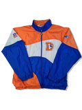 Vintage Pro Line x Apex One Jacke Broncos NFL Made In Macau Blau Orange L