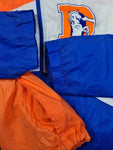 Vintage Pro Line x Apex One Jacke Broncos NFL Made In Macau Blau Orange L