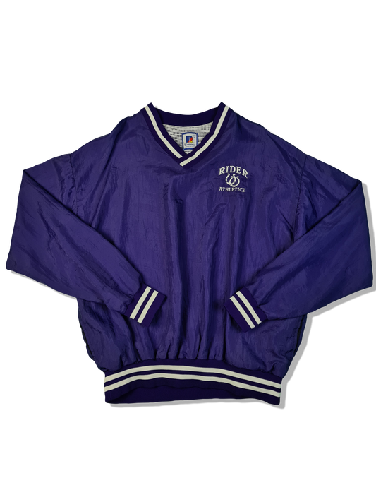 Vintage Rennoc Jacke x Sweater x Windbreaker Rider Athletics Made In USA Dunkelblau (46) XL