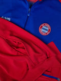 Vintage Adidas Sportjacke FC Bayern München 1993-95 Fußball Merch Rot Blau L