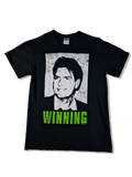 Gildan Shirt Charlie Sheen "Winning" 2011 Bedruckt Schwarz S