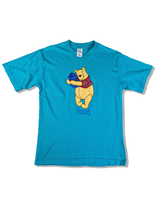 Disney Shirt Pooh Bestickt Blau S