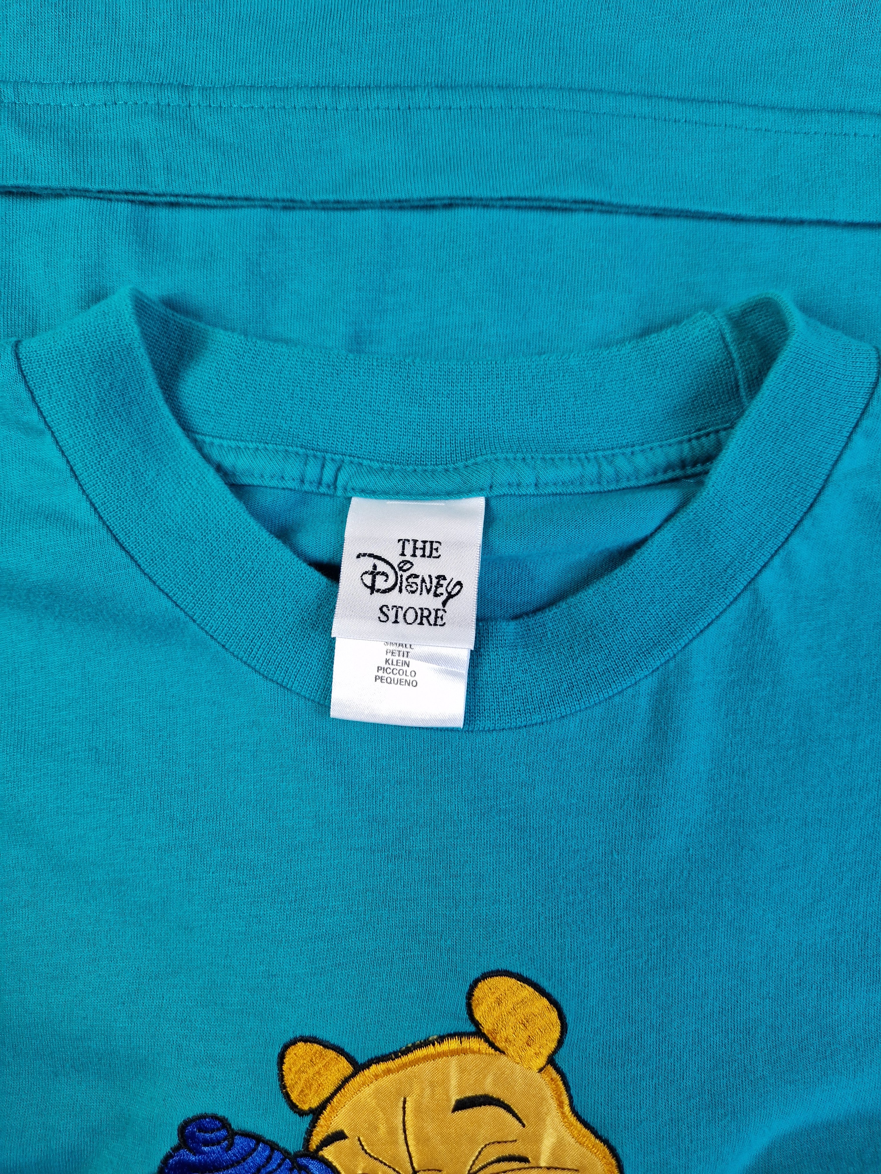 Disney Shirt Pooh Bestickt Blau S - RareRags