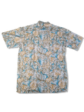 Vintage Mr. Chips 80s Hawaiihemd Made In Korea Blau Braun M
