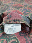 Vintage Ellesse Hemd Kurzarm Abstract Pattern Rot Grau L