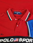 Vintage Ralph Lauren Poloshirt Polo Sport Made In Hong Kong Rot M