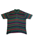 Vintage Paul&Shark Poloshirt Stripes Made In Italy Grün Rot S-M