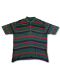 Vintage Paul&Shark Poloshirt Stripes Made In Italy Grün Rot S-M