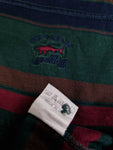 Vintage Paul&Shark Poloshirt Stripes Made In Italy Grün Rot S-M