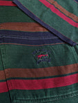 Vintage Paul&Shark Poloshirt Stripes Made In Italy Grün Rot S-M
