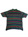 Vintage Paul&Shark Poloshirt Stripes Made In Italy Grün Rot S-M
