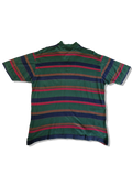 Vintage Paul&Shark Poloshirt Stripes Made In Italy Grün Rot S-M