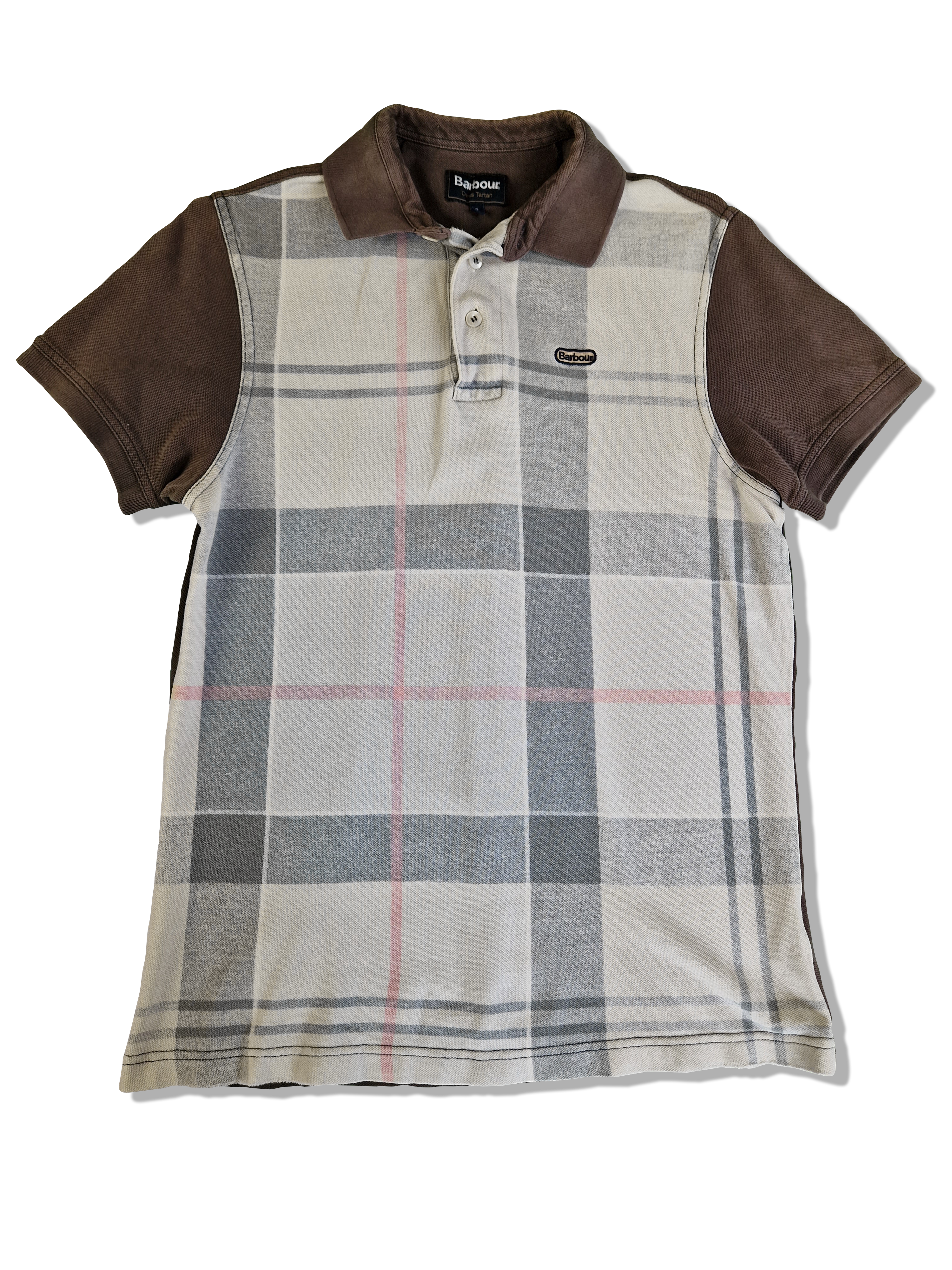 Barbour Poloshirt Dress Tartan Checked Braun S