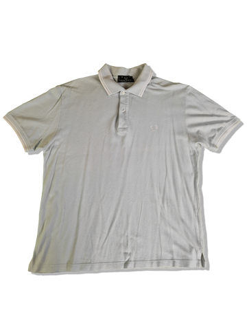 Vintage Fred Perry Poloshirt Basic Combed Cotton Weiß (44") M