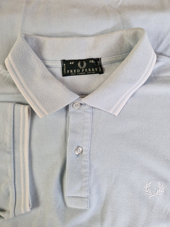 Vintage Fred Perry Poloshirt Basic Combed Cotton Weiß (44") M