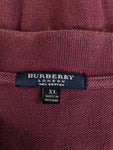 Burberry Poloshirt Basic Made In England Nova Check Knopfleiste Lila XL