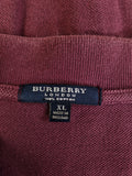 Burberry Poloshirt Basic Made In England Nova Check Knopfleiste Lila XL