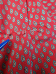 Vintage Valdrôme Hemd 70s Made In France Rot L-XL