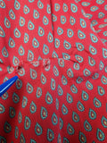 Vintage Valdrôme Hemd 70s Made In France Rot L-XL