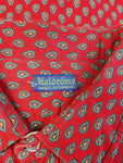 Vintage Valdrôme Hemd 70s Made In France Rot L-XL