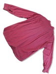 Vintage Valdrôme Hemd 70s Made In France Rot L-XL
