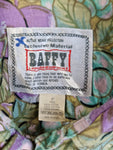 Vintage Baffy Hemd 80s Made In Korea Pflaumen Grün Lila (Free) M-L