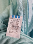 Vintage Adidas Sportjacke Silvertag Monochrom Hellblau / Türkis L