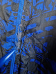Vintage Adidas Sportjacke Late 80s Reversible VFR Deensen Wendejacke Blau Schwarz (D7) L