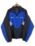 Vintage Adidas Sportjacke Late 80s Reversible VFR Deensen Wendejacke Blau Schwarz (D7) L