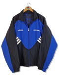 Vintage Adidas Sportjacke Late 80s Reversible VFR Deensen Wendejacke Blau Schwarz (D7) L