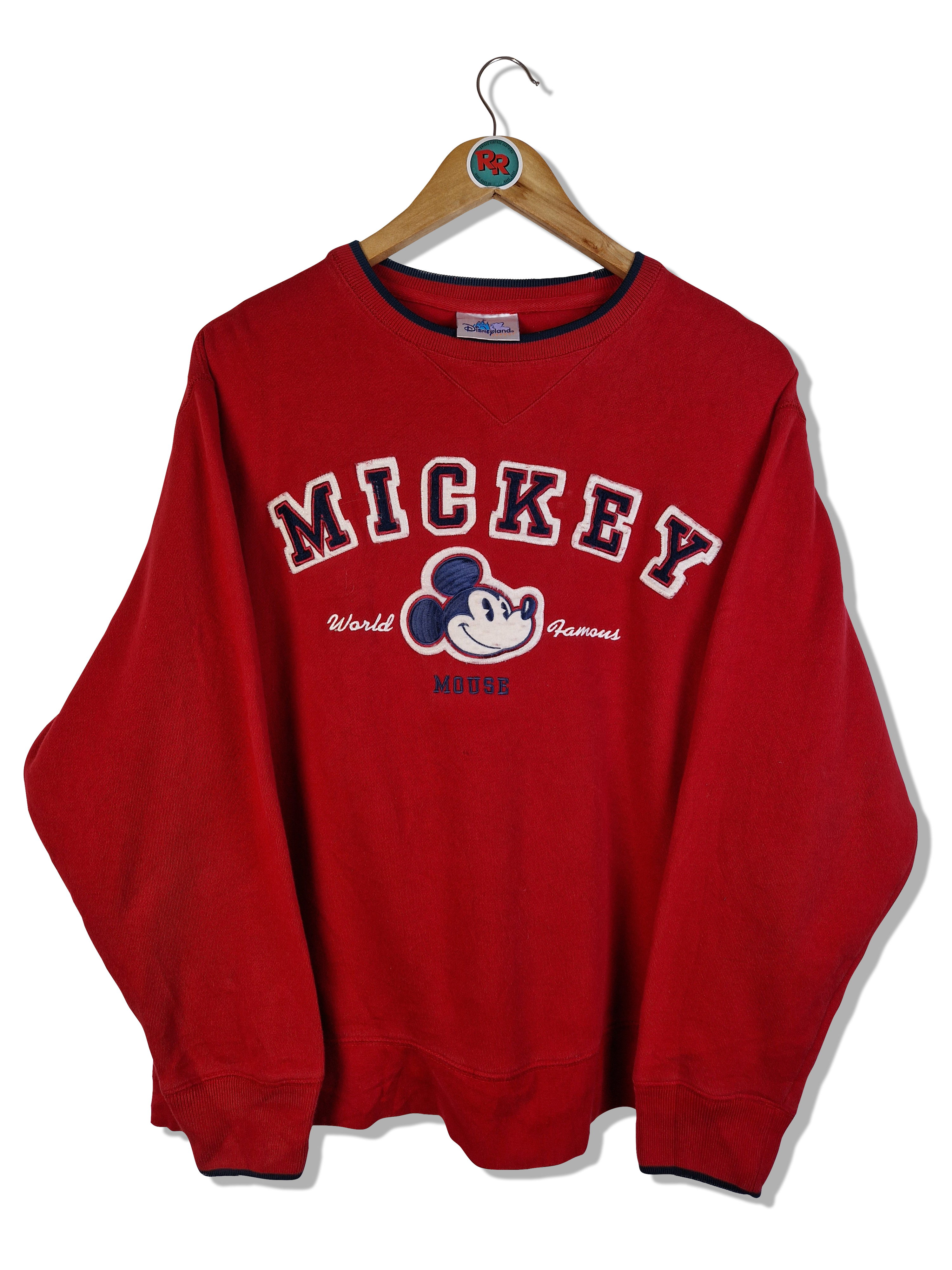 Disneyland Sweater Mickey Bestickt Rot S