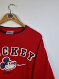 Disneyland Sweater Mickey Bestickt Rot S