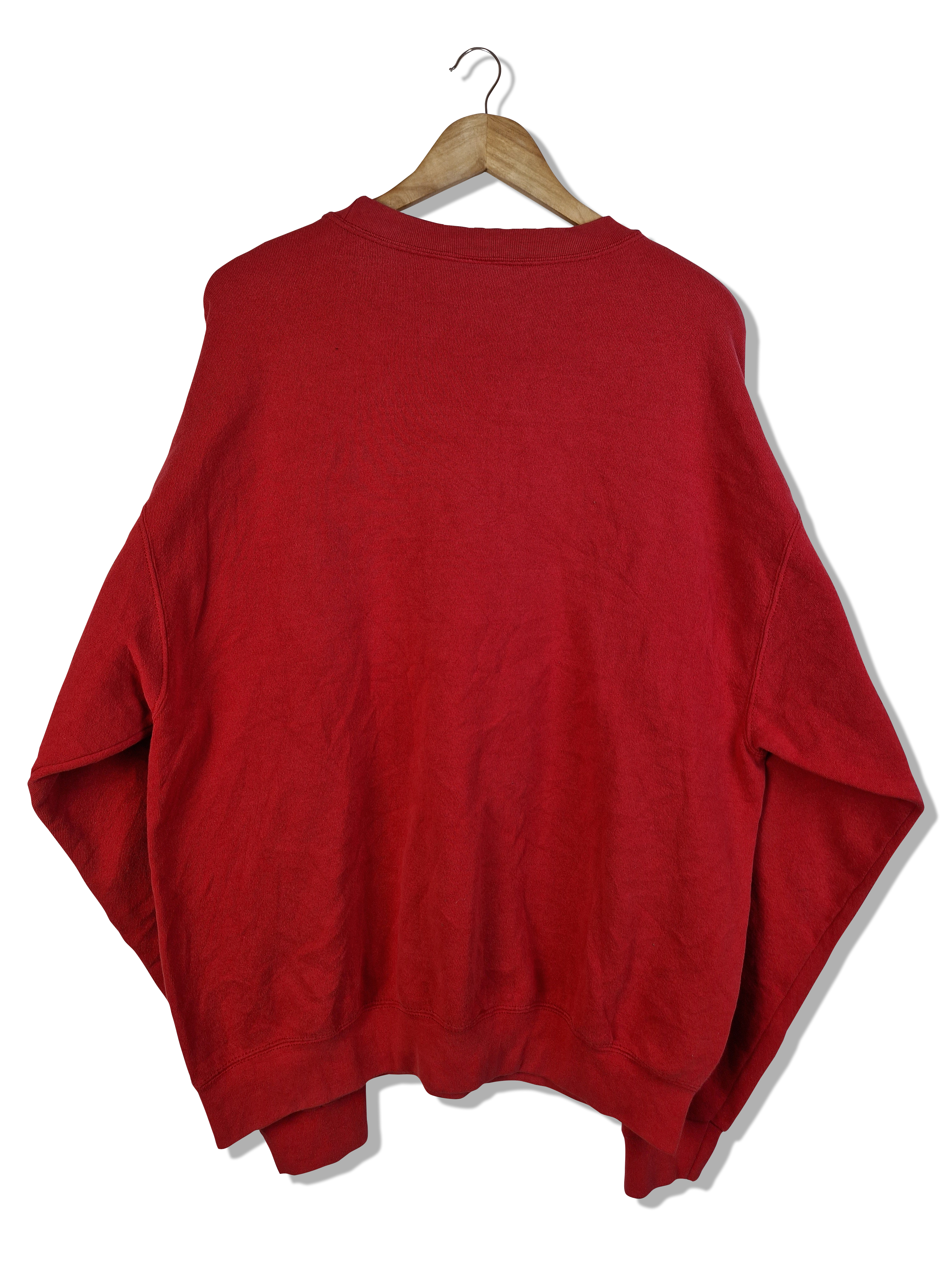 Vintage Disney Sweater Mickey Made In USA Bedruckt Rot XL