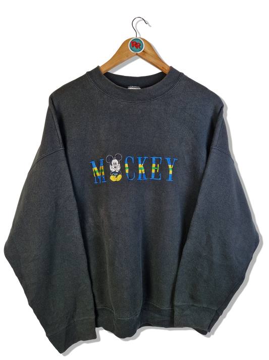 Vintage Disney Sweater Mickey Schwarz XLarge