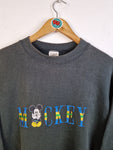 Vintage Disney Sweater Mickey Schwarz XLarge