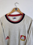 Vintage Adidas Sweater Bayer Leverkusen Bestickt Grau XL
