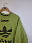 Vintage Adidas Sweater Loma Sport Weissenburg Volleyball Grün/Gelb M