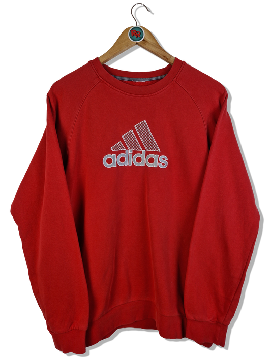 Adidas Sweater "Anne-Katrin" Bestickt Rot M