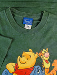 Vintage Disney Winnie Pooh By Jerry Leigh Single Stitched Made In USA Grün XL