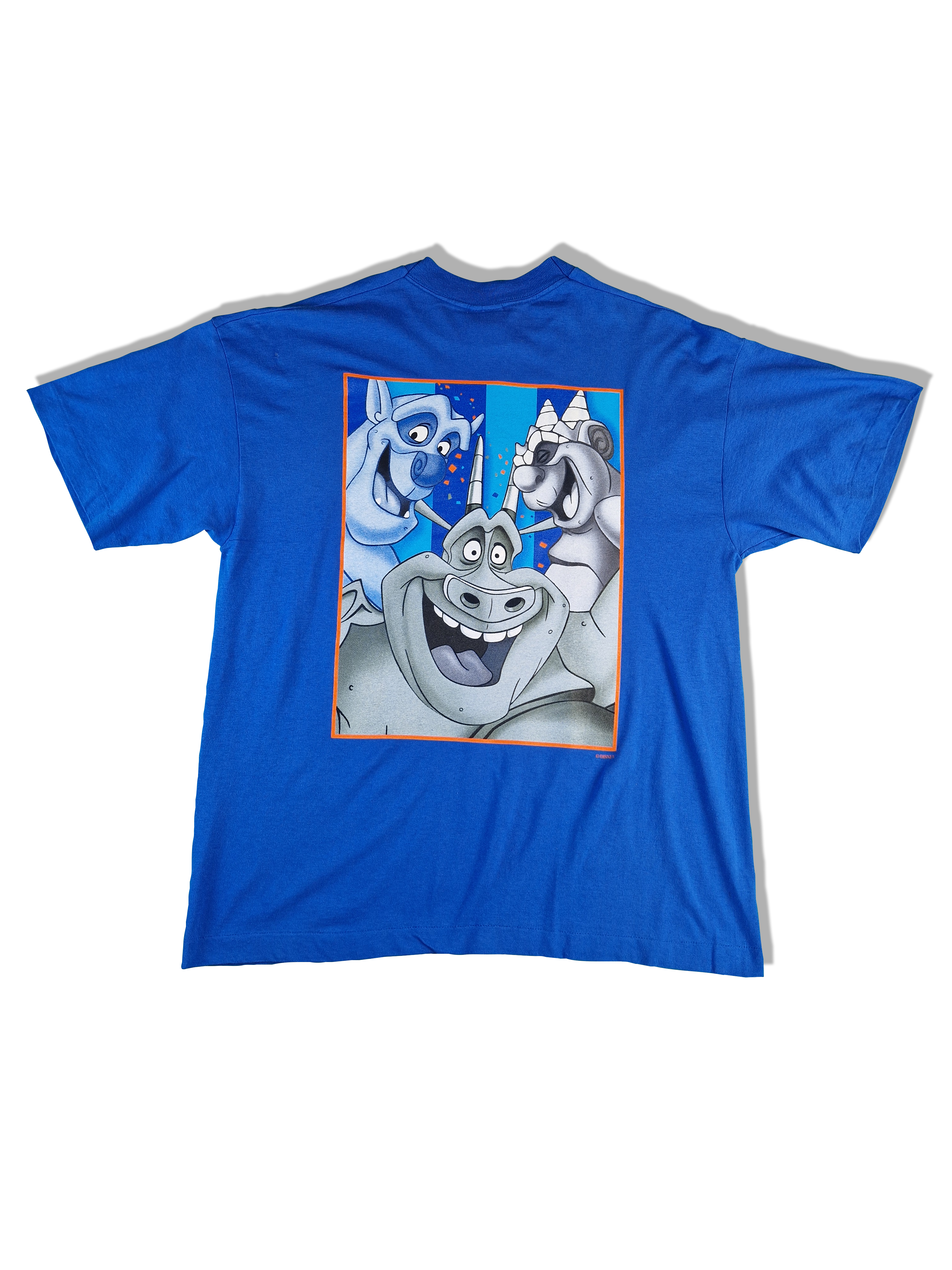 Rare! Vintage Disney Shirt Glöckner von Notre Dame Single Stitched Blau XL - RareRags