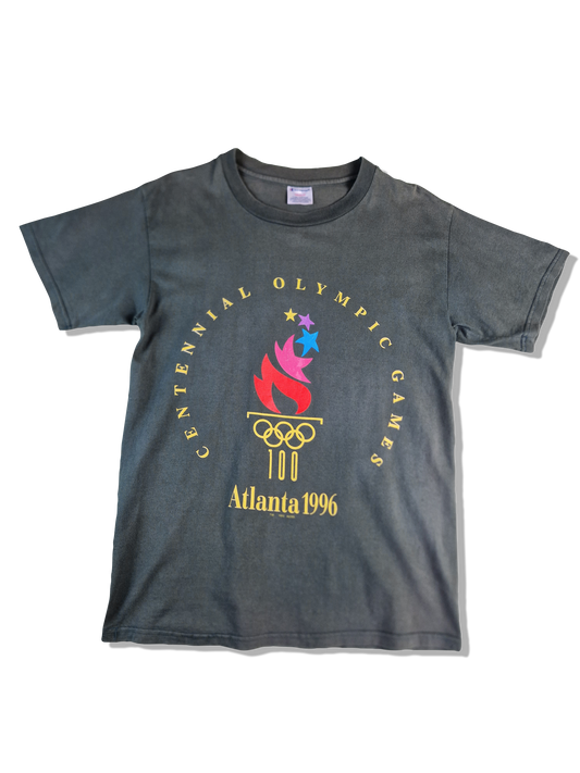 Vintage Champion Shirt Centennial Olympic Games Atlanta 1996 Dunkelgrün M