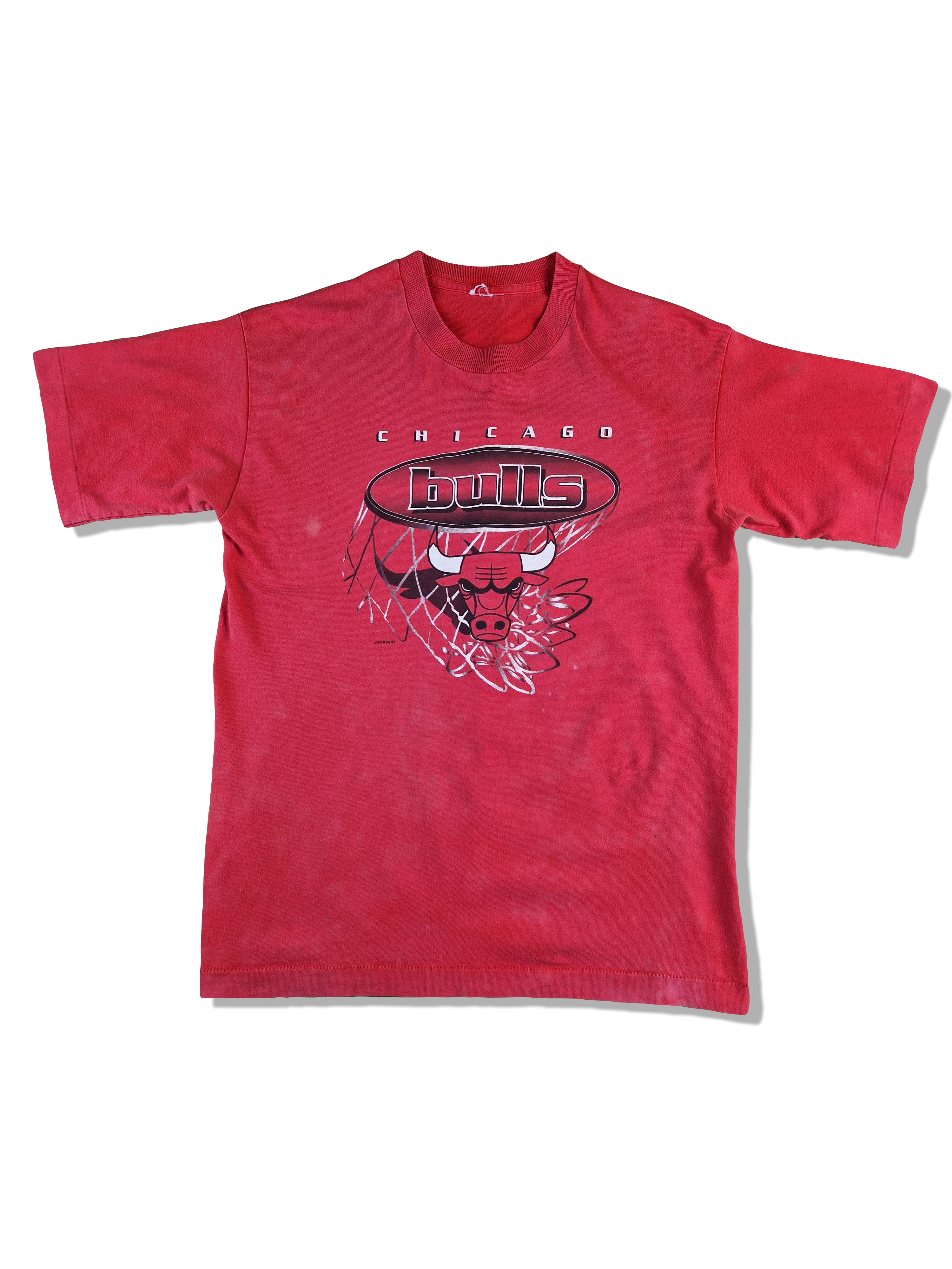 Vintage Chicago Bulls Shirt Single Stitched Bedruckt Rot M