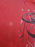 Vintage Chicago Bulls Shirt Single Stitched Bedruckt Rot M