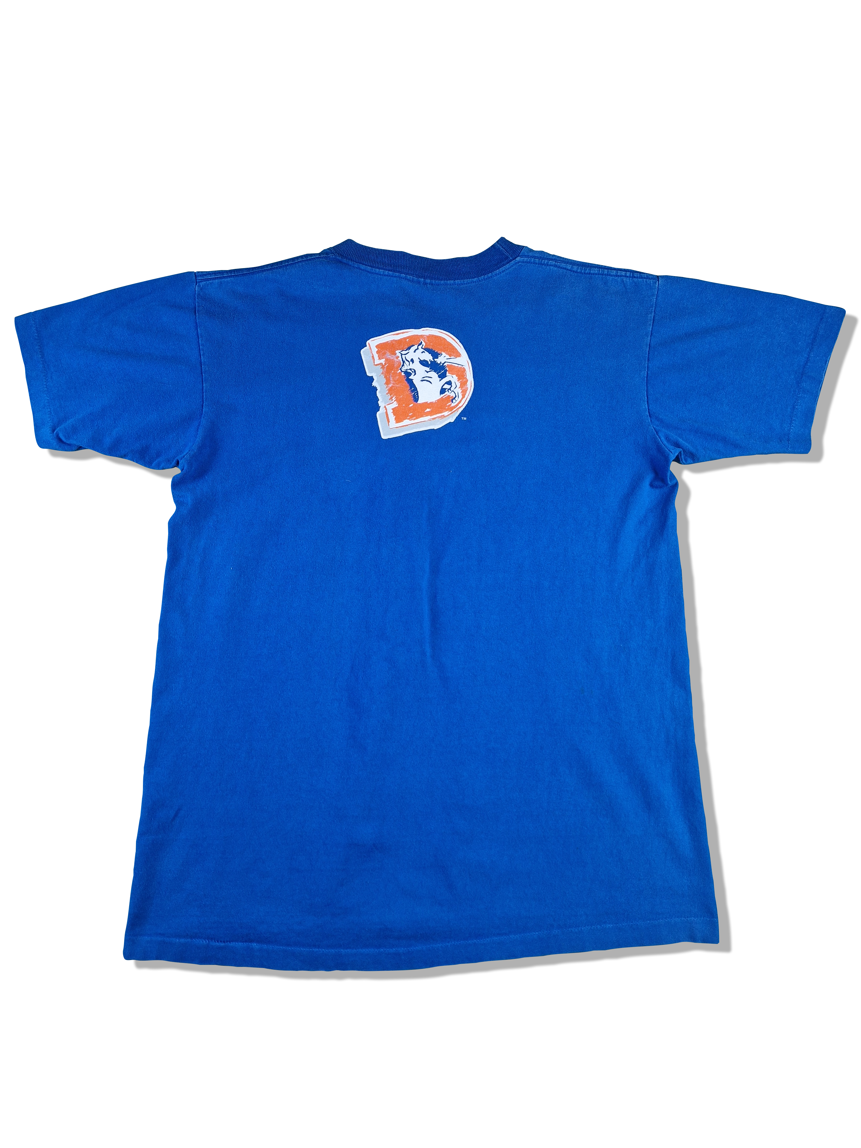 Vintage Denver Broncos Shirt 1993 NFLP Football Made In USA Single Stitched Blau L-XL - RareRags