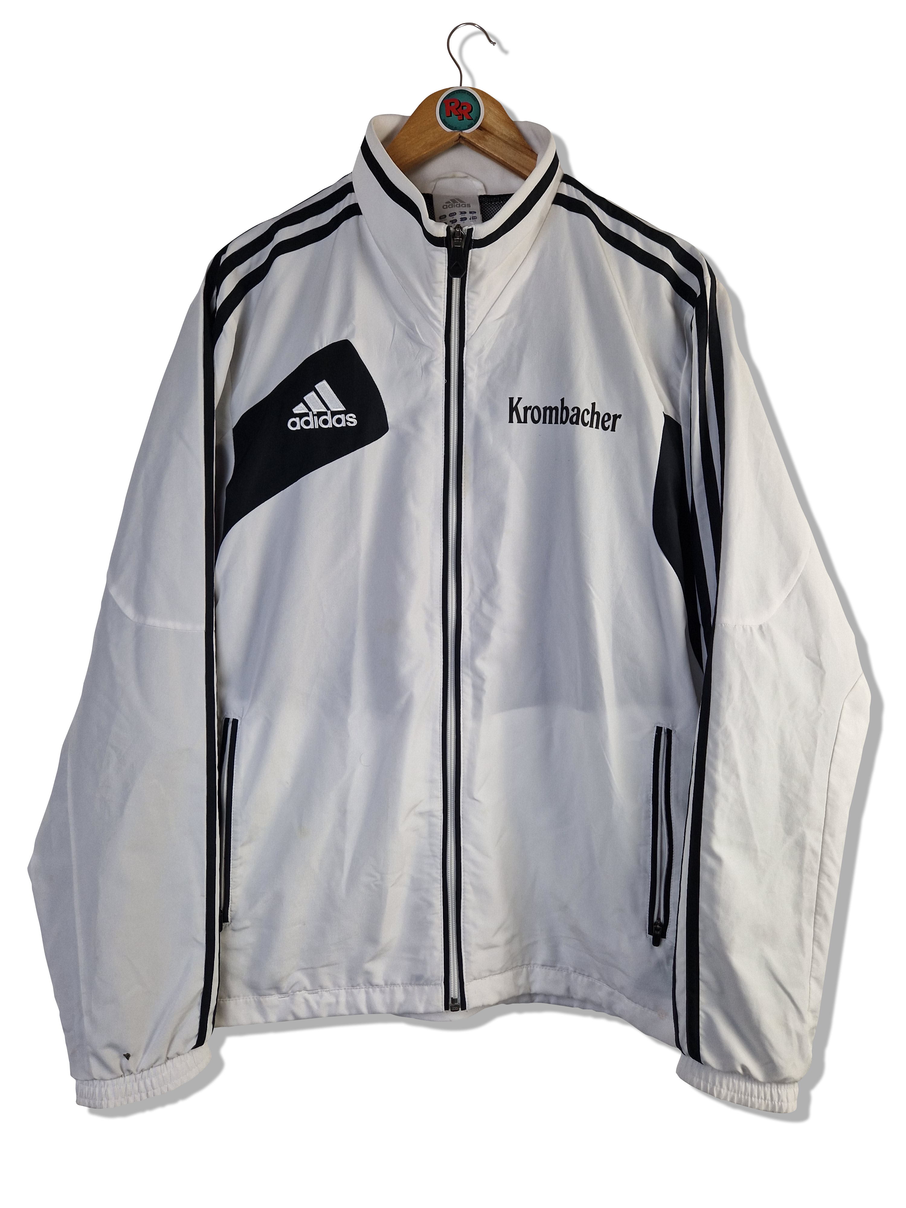 Adidas Sportjacke Bier Werbung Krombacher  Grau Schwarz M