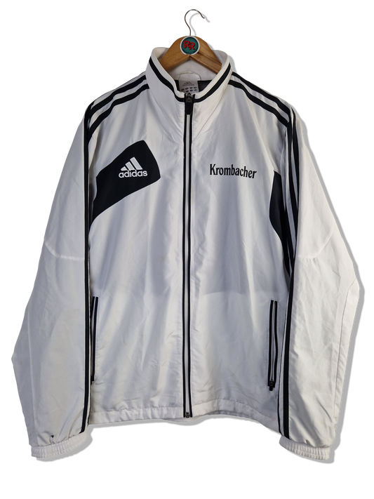 Adidas Sportjacke Bier Werbung Krombacher  Grau Schwarz M