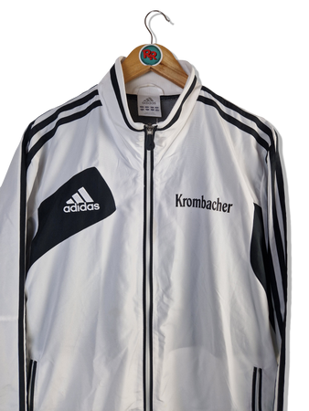 Adidas Sportjacke Bier Werbung Krombacher  Grau Schwarz M
