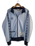 Vintage Umbro Sportjacke 80s #66 Big Back Logo Logostreifen Hellblau L