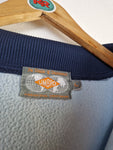 Vintage Umbro Sportjacke 80s #66 Big Back Logo Logostreifen Hellblau L
