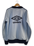 Vintage Umbro Sportjacke 80s #66 Big Back Logo Logostreifen Hellblau L